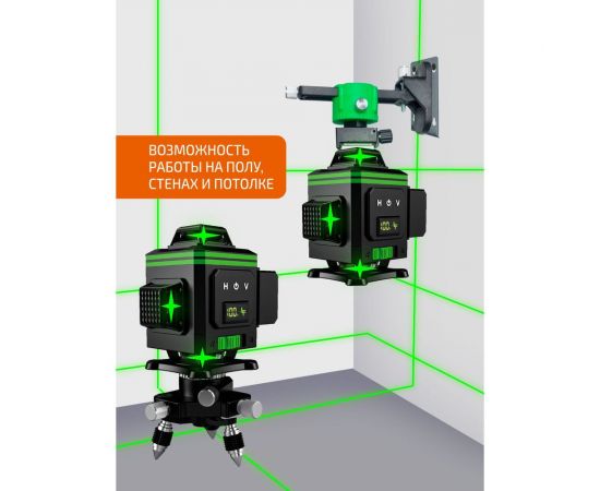 Профессиональный лазерный уровень LT L16-360B + штатив 4.8 м + тренога 1.5 м усиленная + приемник (отражатель) лазерного луча L16-360B/4.8м/1.5м-УС/ОТР – изображение 7