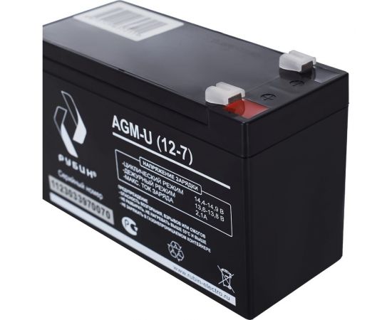 Аккумулятор АКБ 12-7 12В, 7 Ач Рубин РЭ-АКБ1207 – изображение 8