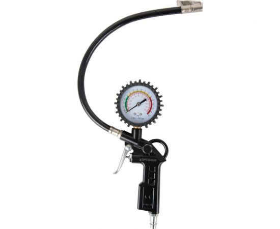 Пистолет для подкачки шин с аналоговым манометром Optimus 63 мм, 8 бар OPT-PI1020 – изображение 9