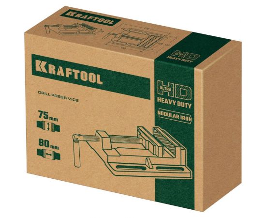 Станочные сверлильные тиски KRAFTOOL 75 мм 32715-75 – изображение 10