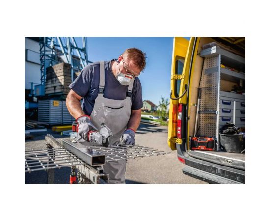 Аккумуляторная угловая шлифовальная машина с тормозом FLEX LB 125 18.0-EC/5.0 Set 499331 – изображение 10