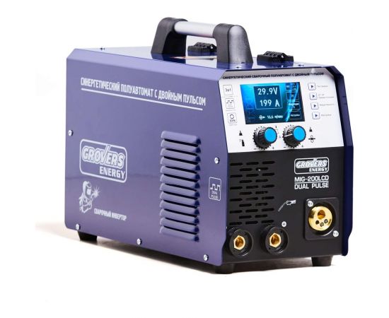 Сварочный инвертор GROVERS MIG-200 LCD DUAL PULSE ENERGY EV02939 
