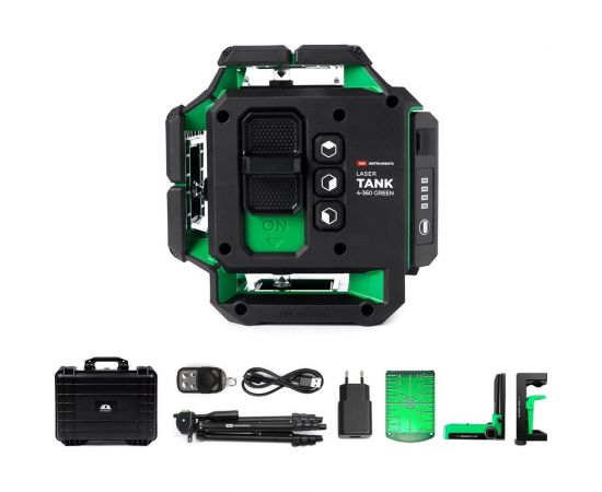 Лазерный уровень ADA lasertank 4-360 green ultimate edition А00632 