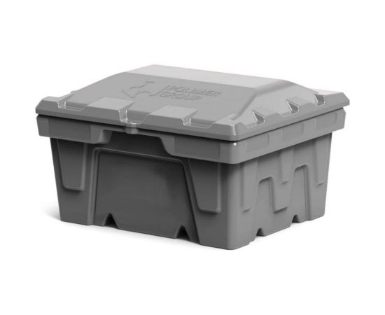 Ящик 250 л с крышкой POLIMER GROUP цвет серый FB12506 