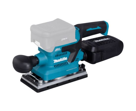 Вибрационная шлифмашина Makita LXT, BL, 18 В, XPT, 93x228 мм, 4000-12000 об/мин, ампл. 2.0 мм, 1.5 кг, кор., пылесборник, зажим, без аккум. и ЗУ DBO380Z 