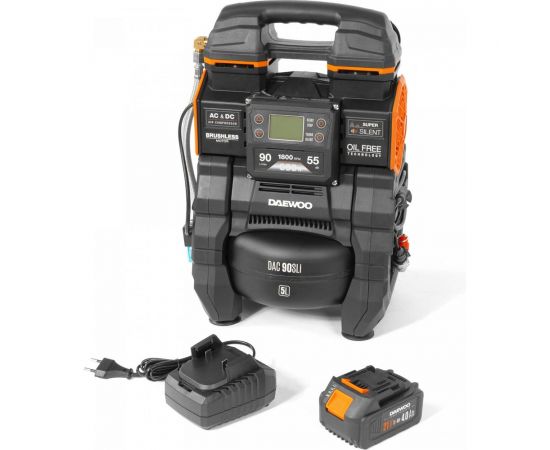 Поршневой аккумуляторный компрессор DAEWOO 21в/220в DAC 90S Li – изображение 12