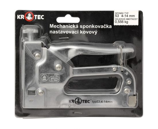 Регулируемый механический степлер KROTEC тип 53, 4-14 мм, металлический 4301008 – изображение 2