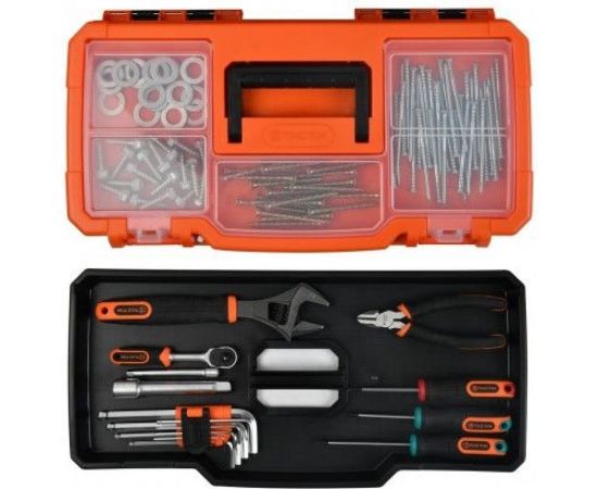 Ящик для инструмента TACTIX 13 с оранжевой крышкой 33,0x15,4x13,2 см 320103 – изображение 2