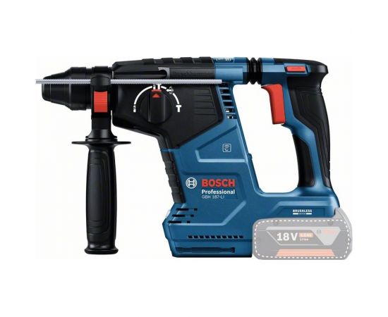 Аккумуляторный перфоратор Bosch GBH 187-LI (соло) 0611923020 – изображение 4