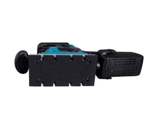 Вибрационная шлифмашина Makita LXT, BL, 18 В, XPT, 93x228 мм, 4000-12000 об/мин, ампл. 2.0 мм, 1.5 кг, кор., пылесборник, зажим, без аккум. и ЗУ DBO380Z – изображение 5