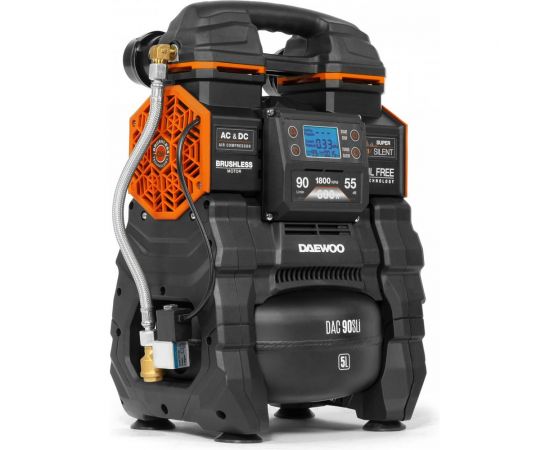 Поршневой аккумуляторный компрессор DAEWOO 21в/220в DAC 90S Li – изображение 6