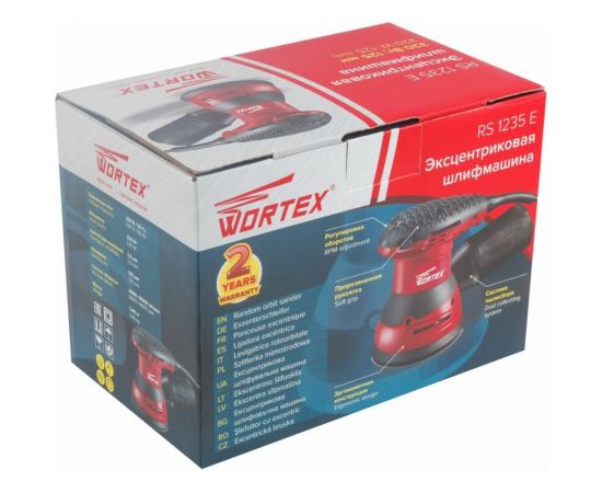 Эксцентриковая орбитальная шлифмашина WORTEX RS 1235 E RS1235E01319 – изображение 6