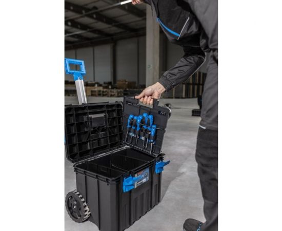Ящик для инструментов на колесах HOEGERT TECHNIK 530x355x390 мм HT7G501 – изображение 8