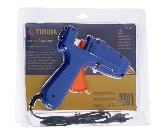 Клеевой пистолет TUNDRA переключатель мощности 60/100 Вт, 220 В, антикапля, 11 мм 1221435 – изображение 8