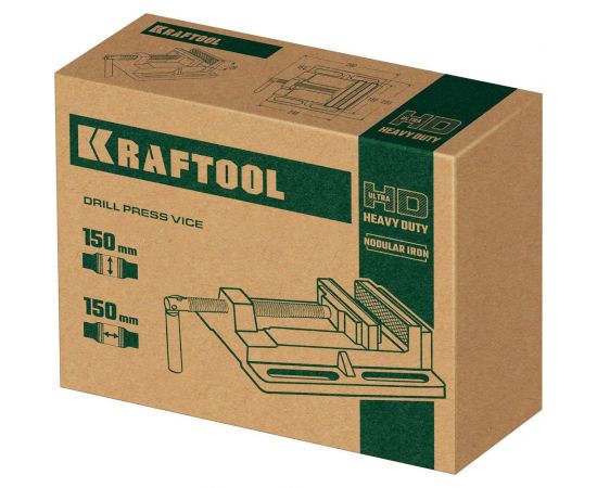 Станочные сверлильные тиски KRAFTOOL 150 мм 32715-150 – изображение 10