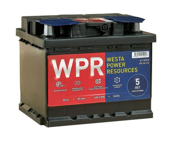 Аккумулятор WPR 6ст 50 VLR 0 LB, 480 А EN, 550106310 