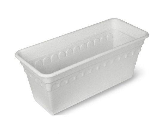 Балконный ящик для растений Martika Колывань 40 см, с поддоном, мрамор С183М 