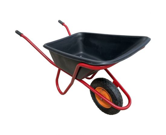 Одноколесная усиленная антиударная тачка Промышленник 110 л, пневматическое колесо 4,00/8 ПРОМ-110А1УКП 