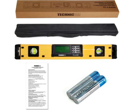 Электронный уровень-угломер TECHNICOM с магнитом TC-LA450 – изображение 15