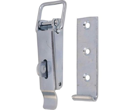 Замок для ящика VORMANN с ушком, с прямой ответной частью 138х47 мм, оцинкованный 01209130/8030 – изображение 2