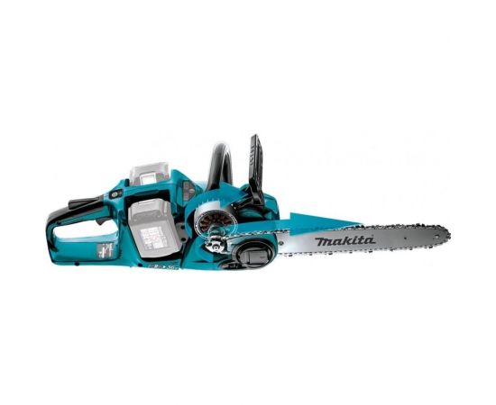 Цепная аккумуляторная пила Makita LXT BL 2x18 В, 14/35 см, 3/8, 1.1 мм, 20 м/с, 2xBL1850B,DC18RD, XPT DUC355PT2 – изображение 2