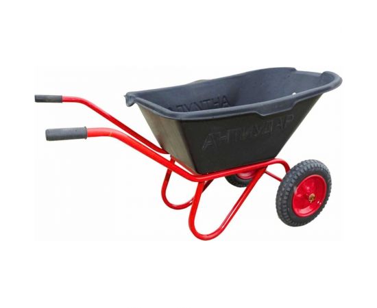Двухколесная антиударная тачка Промышленник 110 л, пневматическое колесо 4,00/8 ПРОМ-110А2КП – изображение 2