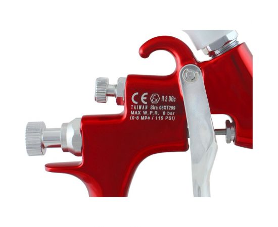 Окрасочный пистолет с верхним пластиковым бачком RADEX Star SMV-4F-182G – изображение 2