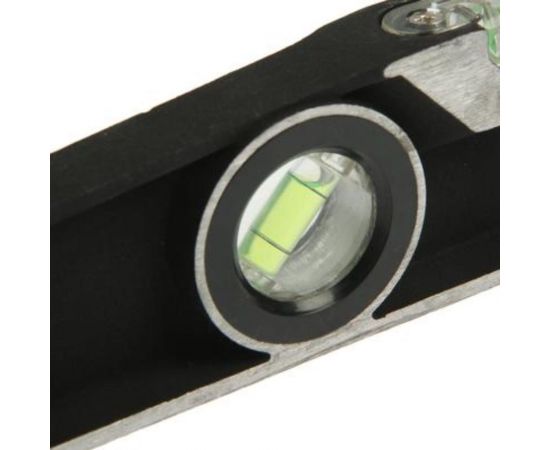 Алюминиевый уровень ТУНДРА трапециевидный PRO, фрезерованный, 3 глазка, 400 мм 881951 – изображение 3