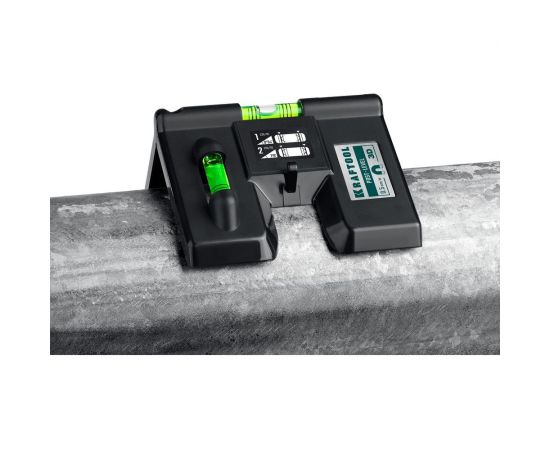 Магнитный угловой уровень KRAFTOOL Post level 3 глазка 34788 – изображение 3