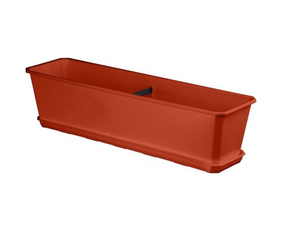 Поддон для балконного ящика Idiland Basil 60 см, терракотовый 221601132/01 – изображение 3
