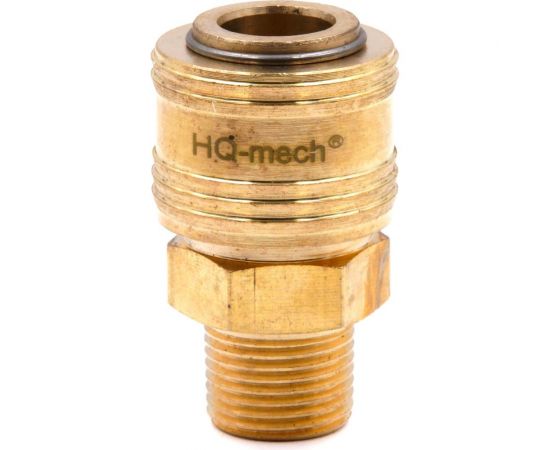 Соединение быстросъемное пневматическое HQ-SM12 «мама»-нар. резьба 1/2" (латунь) HQ-mech УТ000002468 – изображение 3