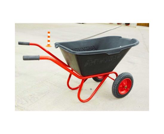 Двухколесная антиударная тачка Промышленник 110 л, пневматическое колесо 4,00/8 ПРОМ-110А2КП – изображение 4