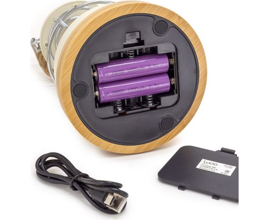 Кемпинговый светодиодный светильник-фонарь Лючия l-270 galion 270лм, аккумуляторный 2x18650, зарядка usb 4606400106524 – изображение 7