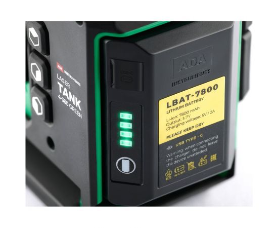 Лазерный уровень ADA lasertank 4-360 green basic edition А00631 – изображение 8