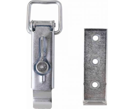 Замок для ящика VORMANN с задвижкой, с прямой ответной частью 110х37 мм, оцинкованный 01206105/8025 