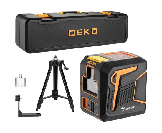 Лазерный самовыравнивающийся уровень DEKO DKLL11 PREMIUM в кейсе со штативом 1 м 065-0271-2 
