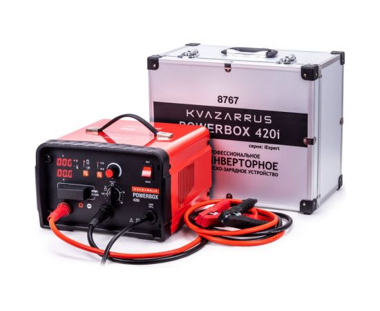 Инверторное пуско-зарядное устройство KVAZARRUS powerbox 420i, таймер, алюминиевый кейс 8767 
