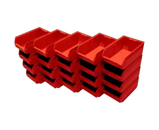 Ящик Тара.ру п/п, 350x230x150 мм, Milano, комплект из 20 шт., цв. красный 27251 