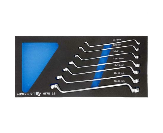 Инструментальная тележка HOEGERT TECHNIK 7 ящиков, боковое отделение, 544 инструмента HT7G050 – изображение 13