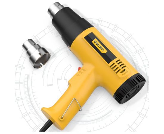 Термопистолет/технический фен DELI DL5200 (1600Вт, рабочая температура 400/590 град.) 103018 – изображение 15