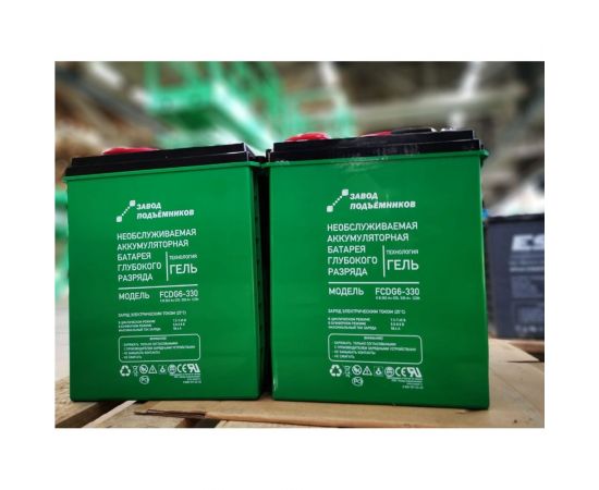 Тяговый гелевый аккумулятор Завод подъемников fcdg6-330af 6 В, 330 Ач 00-000009 – изображение 2