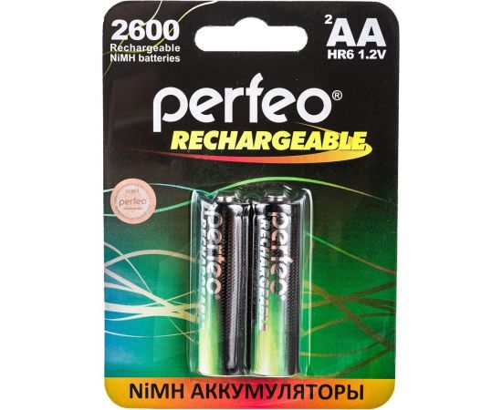 Аккумулятор Perfeo AA2600mAh/2BL Пластик 30014781 – изображение 2