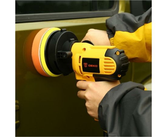 Полировальная сетевая шлифмашина DEKO DKP1000, 125 мм, 1000 Вт, аксессуаров 5 шт 063-4293 – изображение 4