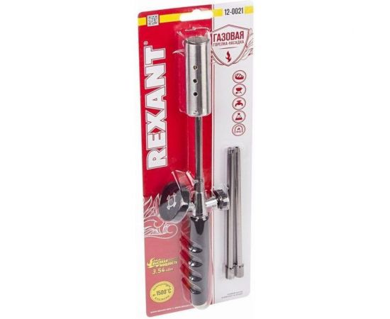 Газовая горелка-насадка Rexant GT-21 механическая с регулятором удлиненного типа 12-0021 – изображение 4