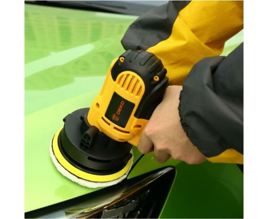 Полировальная сетевая шлифмашина DEKO DKP1000, 125 мм, 1000 Вт, аксессуаров 5 шт 063-4293 – изображение 6