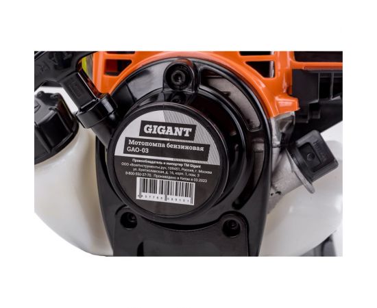 Бензиновая мотопомпа Gigant GAO-03 – изображение 6