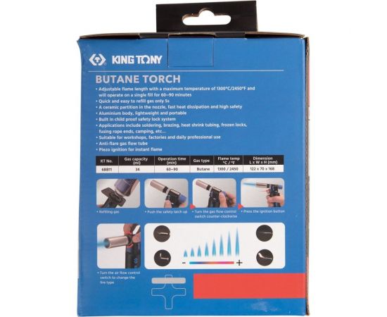 Газовая горелка KING TONY 6BB11 – изображение 7