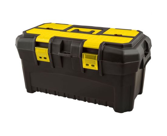 Ящик для инструментов Idiland saturn 22,5, 580x320x280 мм, с органайзером и вставкой черный 692214023ЧЕР 