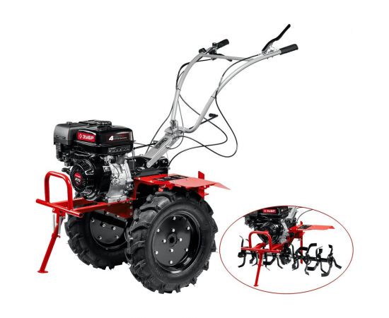 Бензиновый мотоблок с ВОМ ЗУБР 270 см3 МТШ-600 