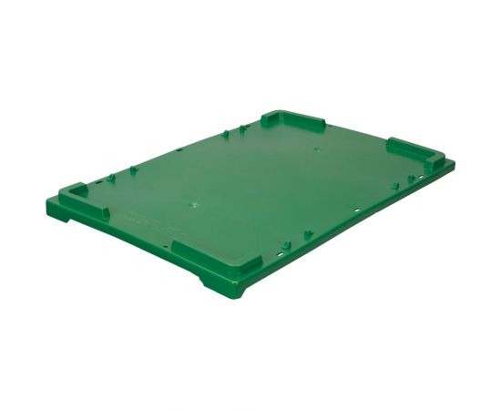 Крышка для ящиков Тара.ру п/э, 600x400 мм, цв. зелёный, утяжеленная 27940 